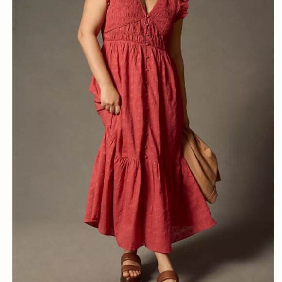 EUC - Anthropologie Peregrine Midi Dress - L - Picture 5 of 5